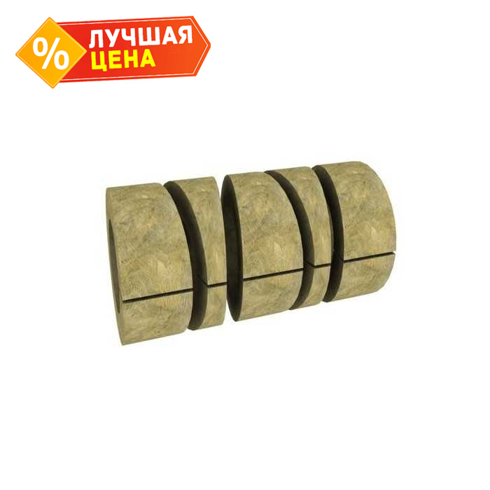 Вырезанные из цилиндров готовые изделия из базальтовой ваты Paroc Pro Bend 100 20х60